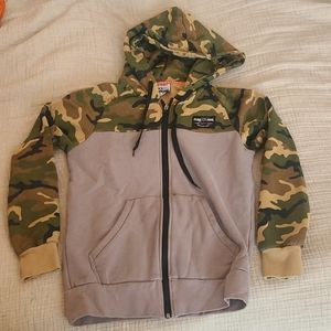 Extra small flag not fail zip up hoodie